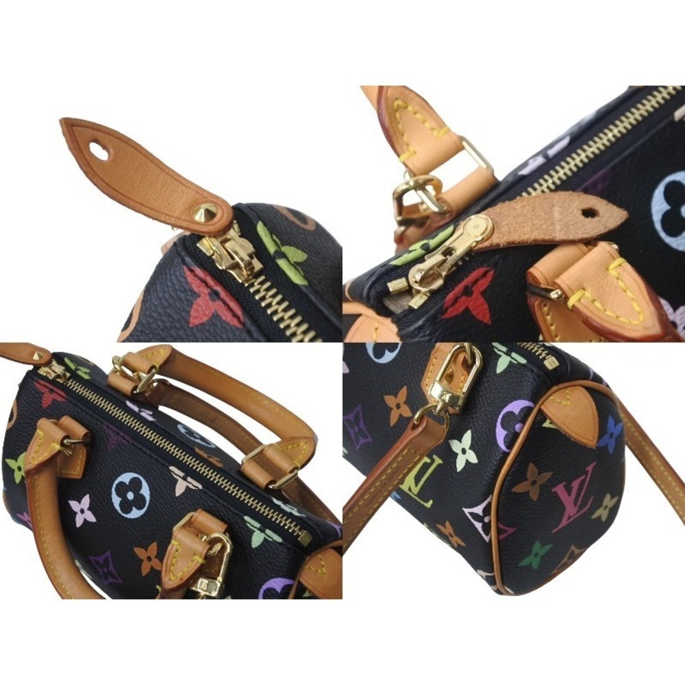 Louis Vuitton Speedy Takashi handbag black Murakami multicolor - Picture 5 of 9
